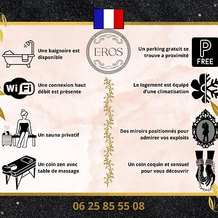 Апартаменти Eros Sauna Prive Massage Агд